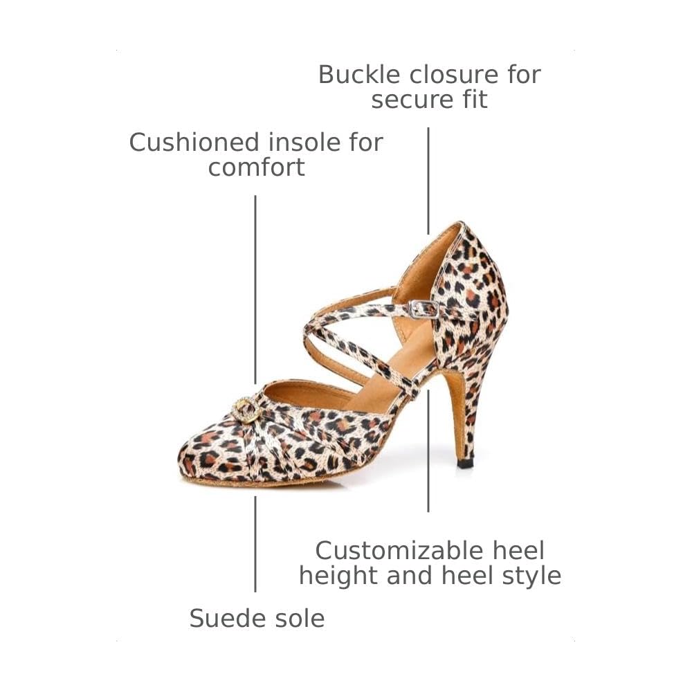 L117b Leopard 10cm Heel