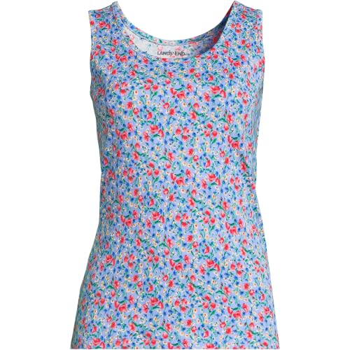 Clear Blue Small Poppy Floral