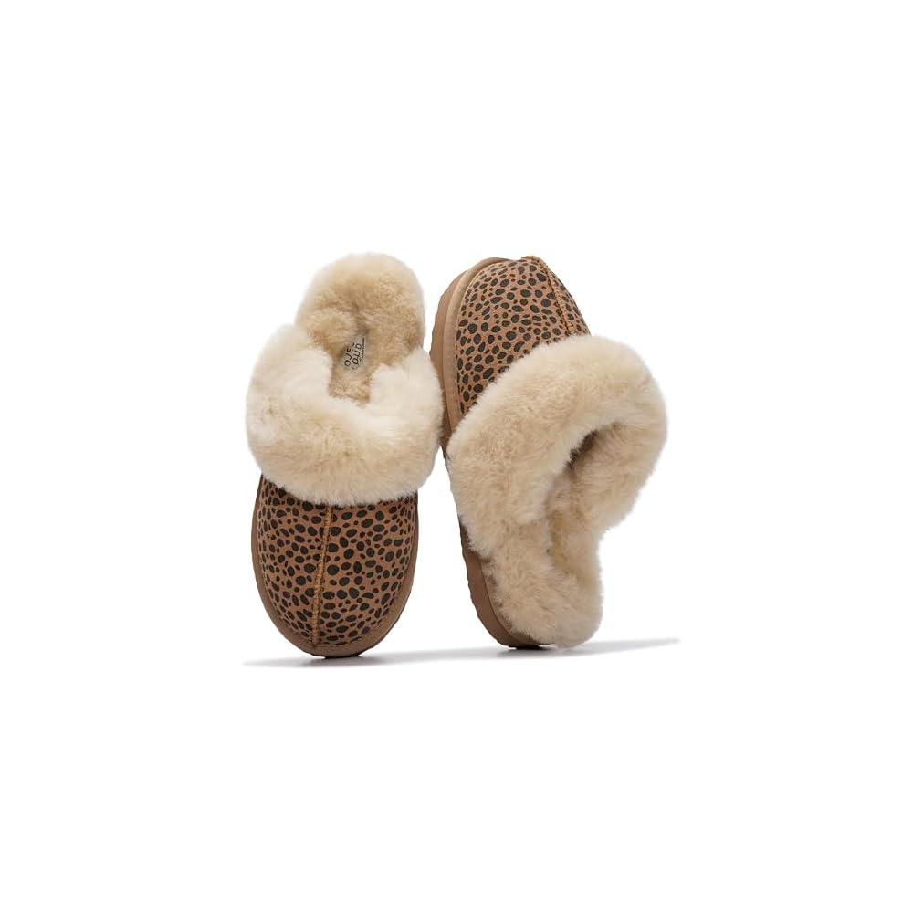 Dark Brown Leopard Suede