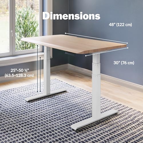 Light Wood Top / White Legs