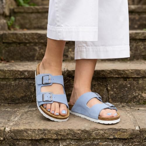 Lt. Blue Vegan Suede