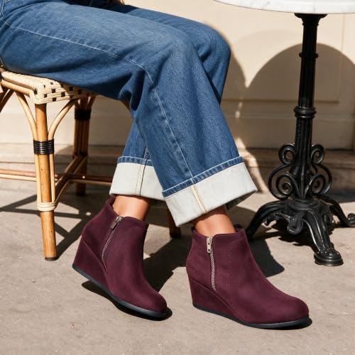 Burgundy/Suede