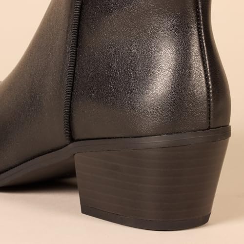 Black Faux Leather
