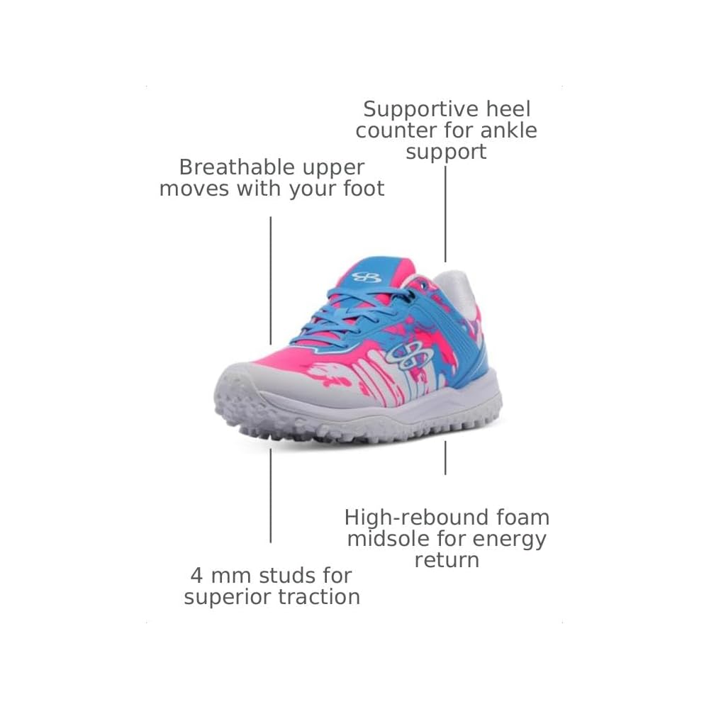 Columbia Blue/Fluorescent Pink/White/White