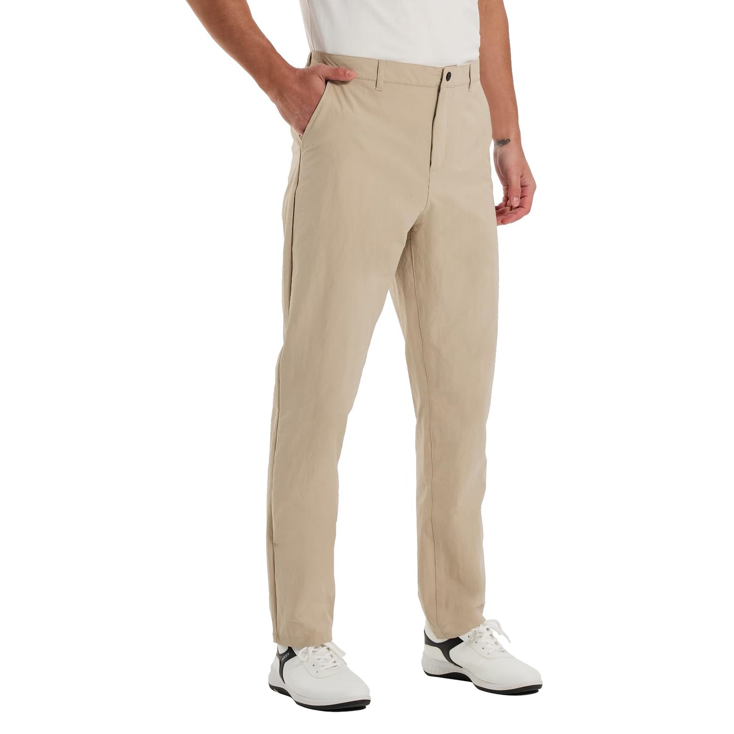 TALL MAXX Tall Men's 36"/38" Inseam Classic-Fit Casual Chino Pants Khaki