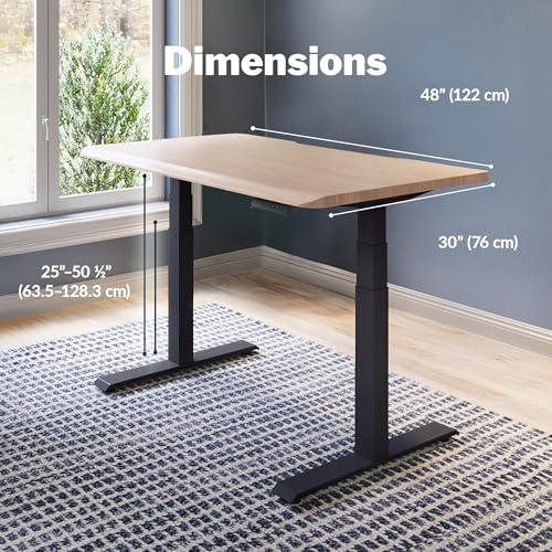 Light Wood Top / Black Legs