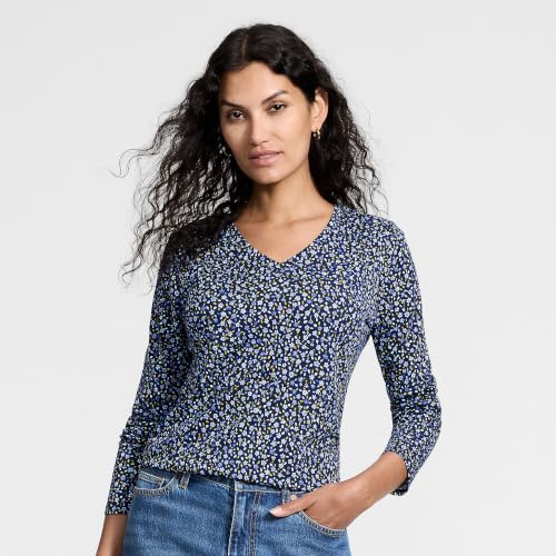 Clear Blue/Navy Ditsy Floral