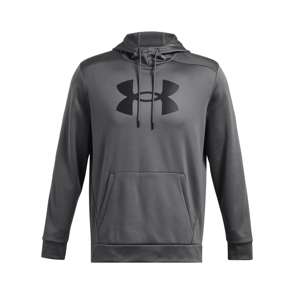 Under Armour Men's Armour Fleece Big Logo Hoodie, (025) Castlerock / / Black, X-Large