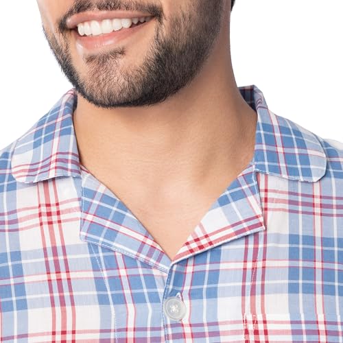 Ivory/Blue/Red Plaid - Long Sleeve