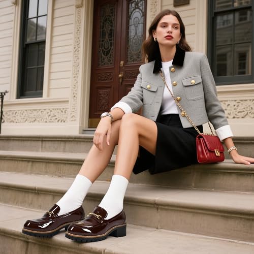 Burgundy-pat