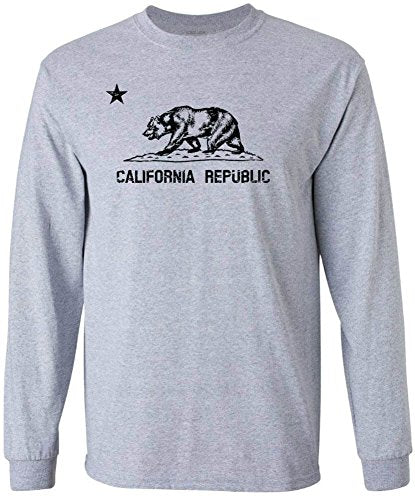 Ath Heather / Black 100% Cotton Long Sleeve Tee