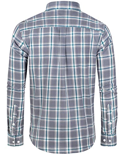 Grey/Green, Plaid