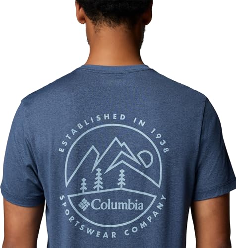 Collegiate Navy Heather/Linear Peaks