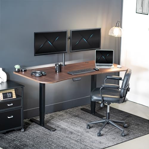 Dark Walnut Top / Black Frame