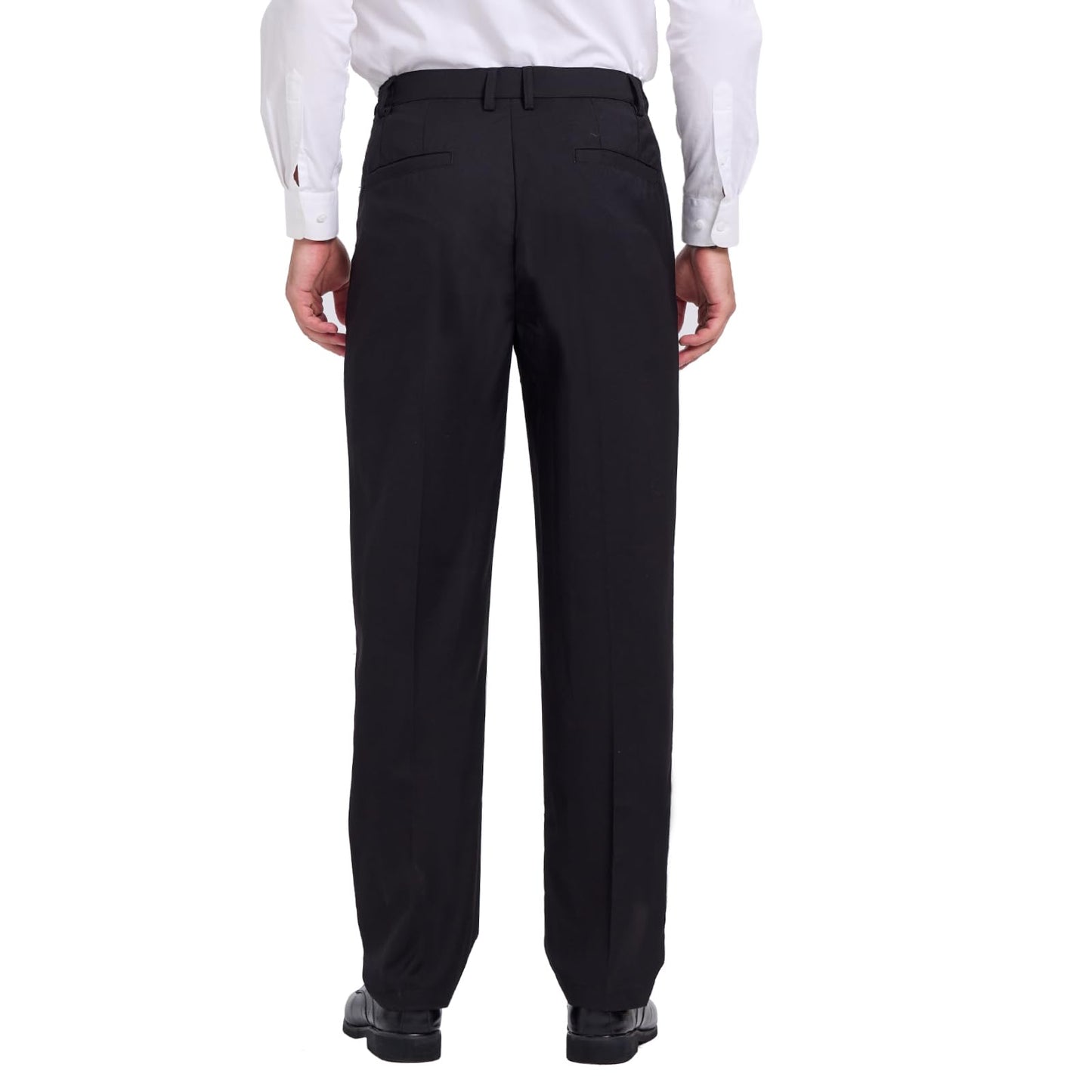 Tall Men's 36"/38" Inseam Classic Dress Work Pants Black