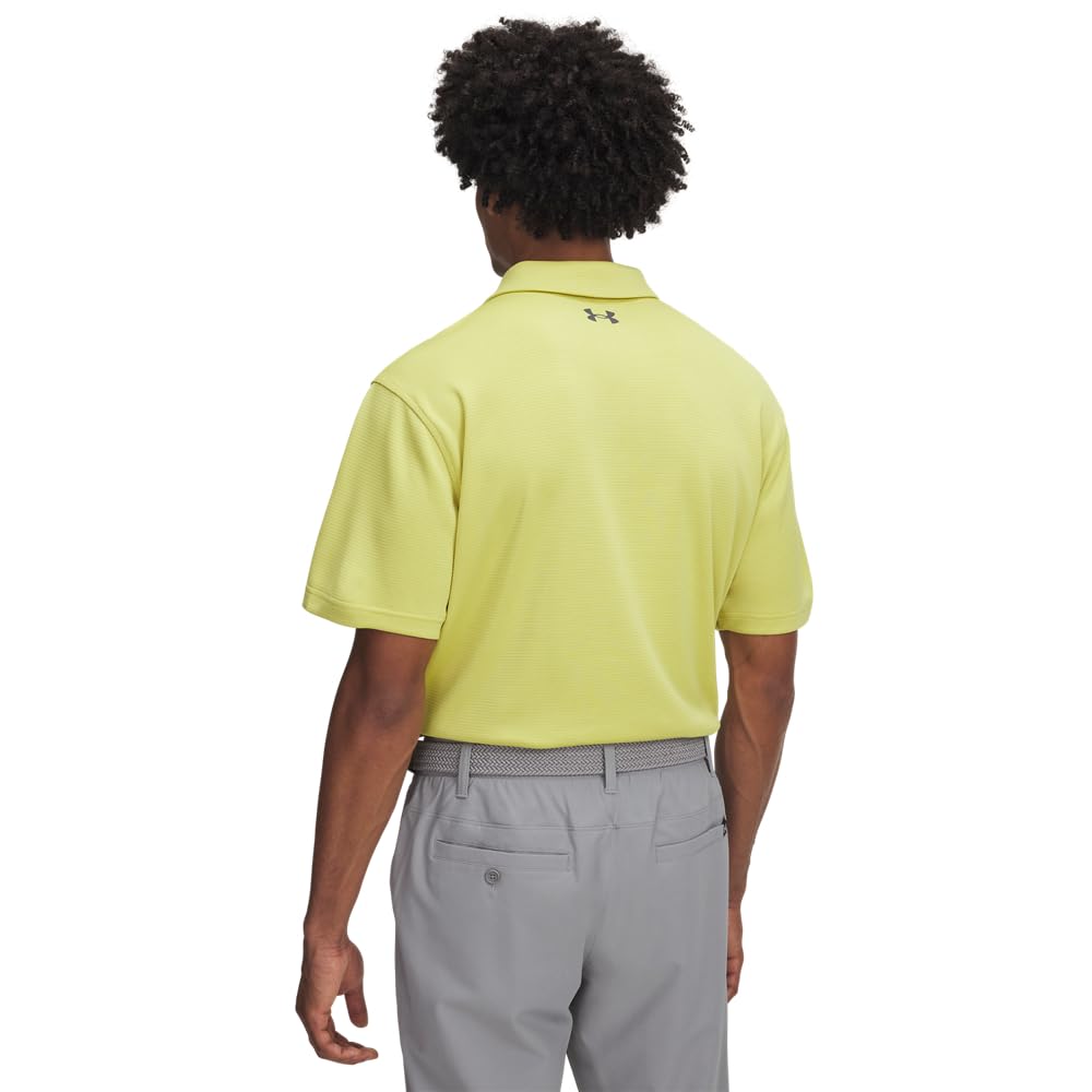 Under Armour Men's Tech Polo, Yellow Shade/Pitch Gray, LT