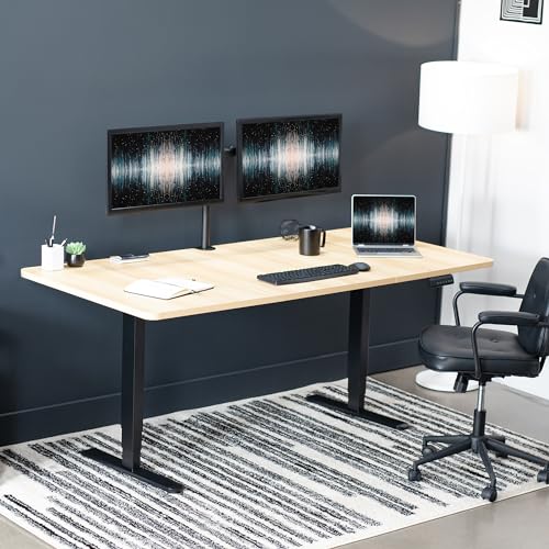 Light Wood Top / Black Frame