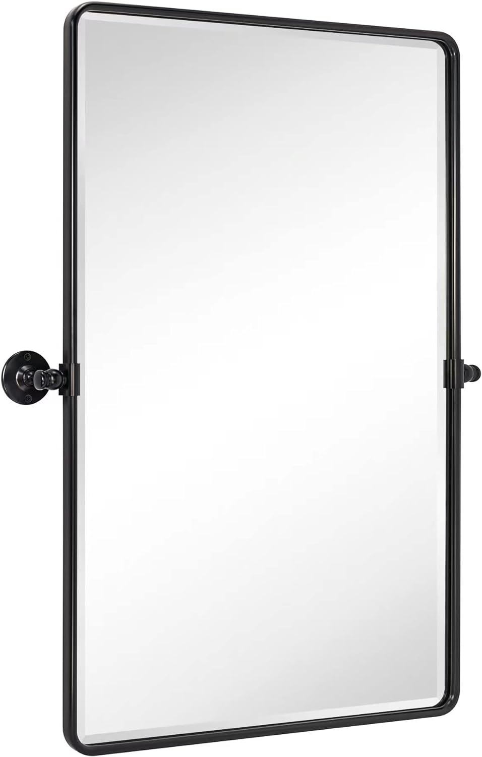 Farmhouse UP-tilting Mirror - Metal Framed Pivot Rectangle Bathroom Mirror