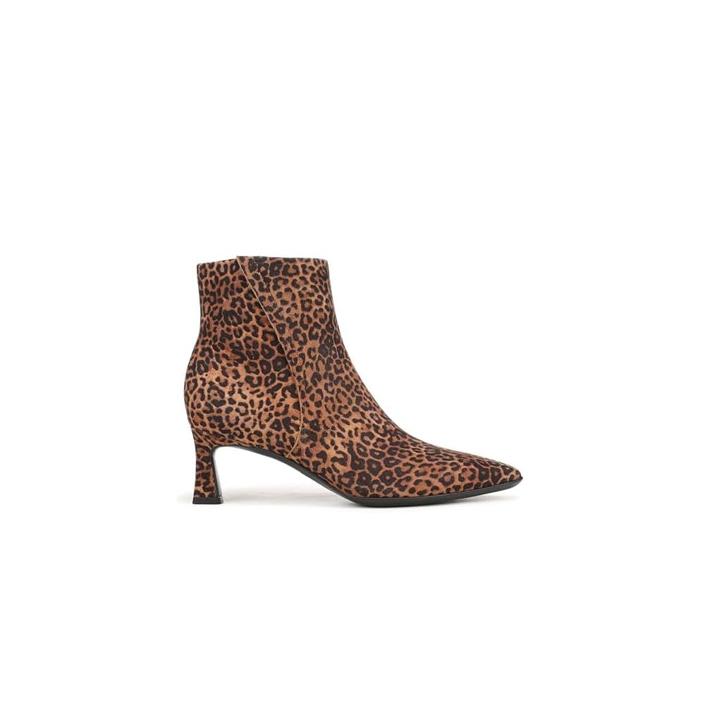 Brown Leopard Print Suede