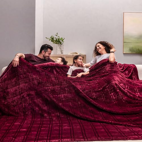 Checkered Burgandy Red