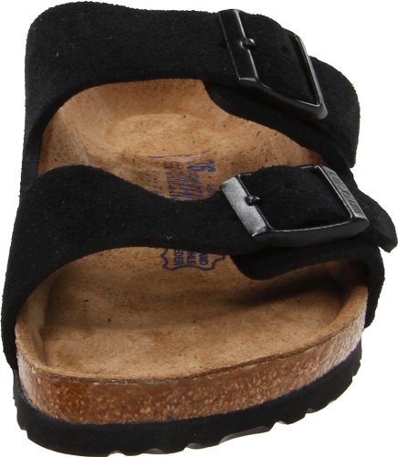 Black Suede Soft Footbed