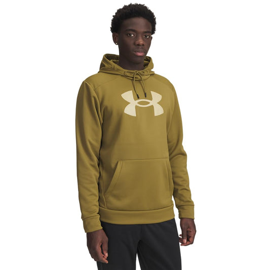 Under Armour Men's Armour Fleece Big Logo Hoodie, (320) Canteen Green / / Field Khaki, Large Tall