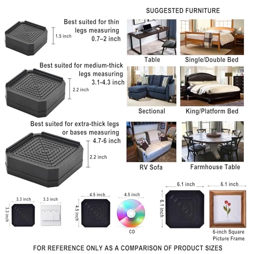 Square-4 Pack-black
