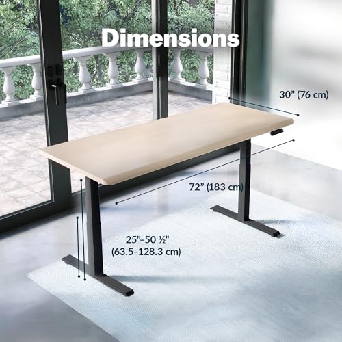 Light Wood Top / Black Legs