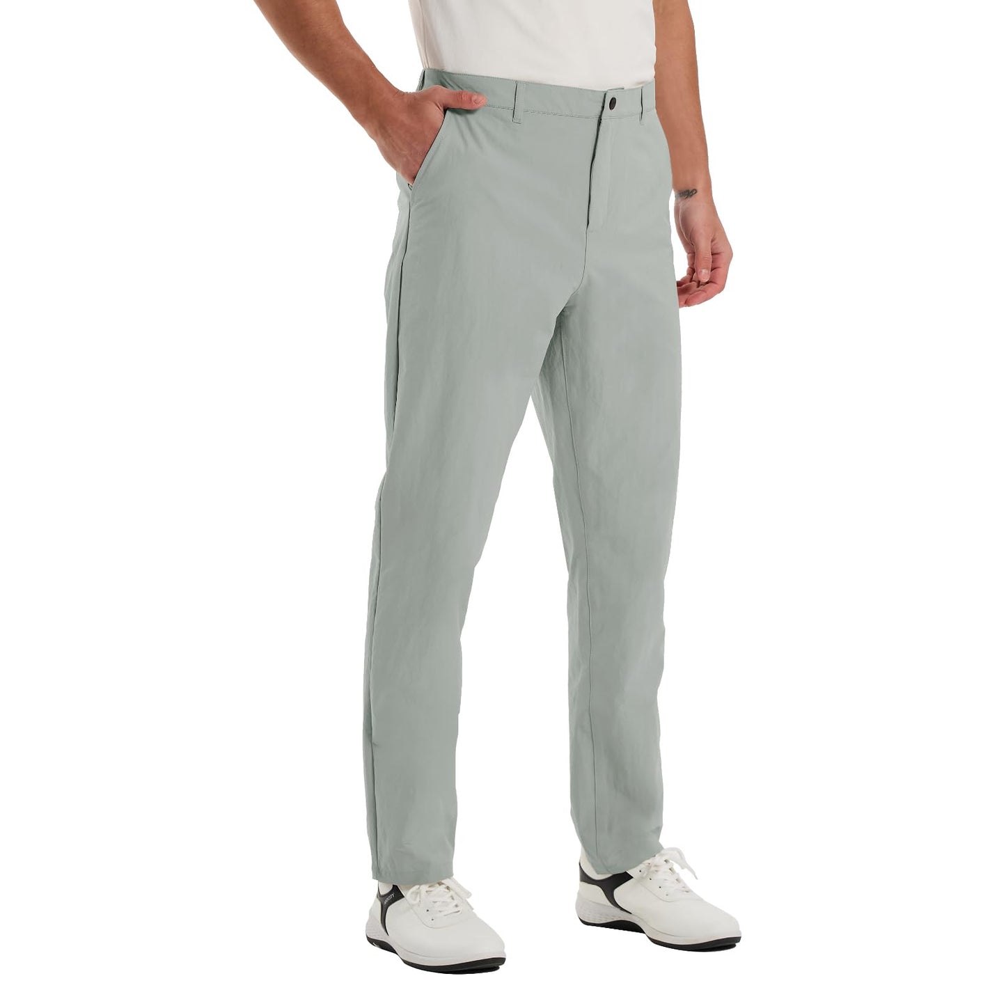 TALL MAXX Tall Men's 36"/38" Inseam Classic-Fit Casual Chino Pants Grey
