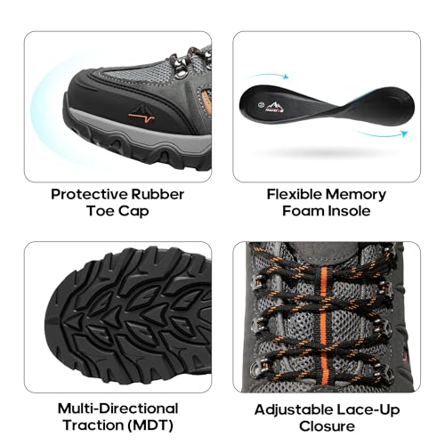 Black/Dark/Grey/Orange