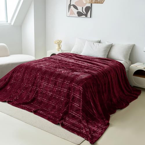 Checkered Burgandy Red