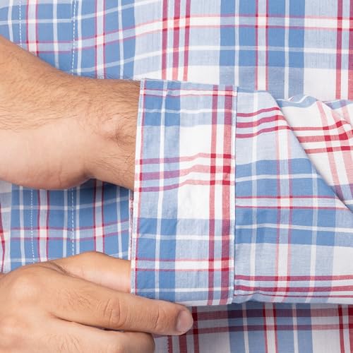 Ivory/Blue/Red Plaid - Long Sleeve
