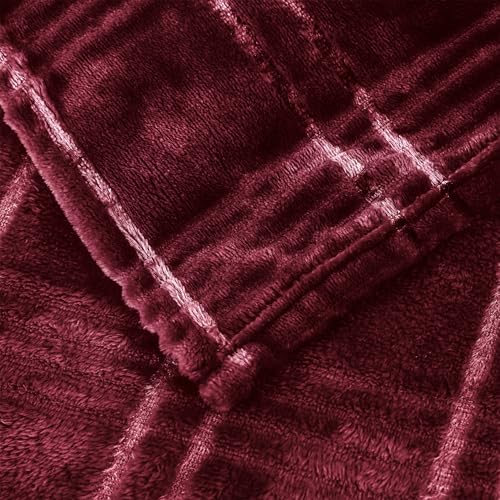 Checkered Burgandy Red