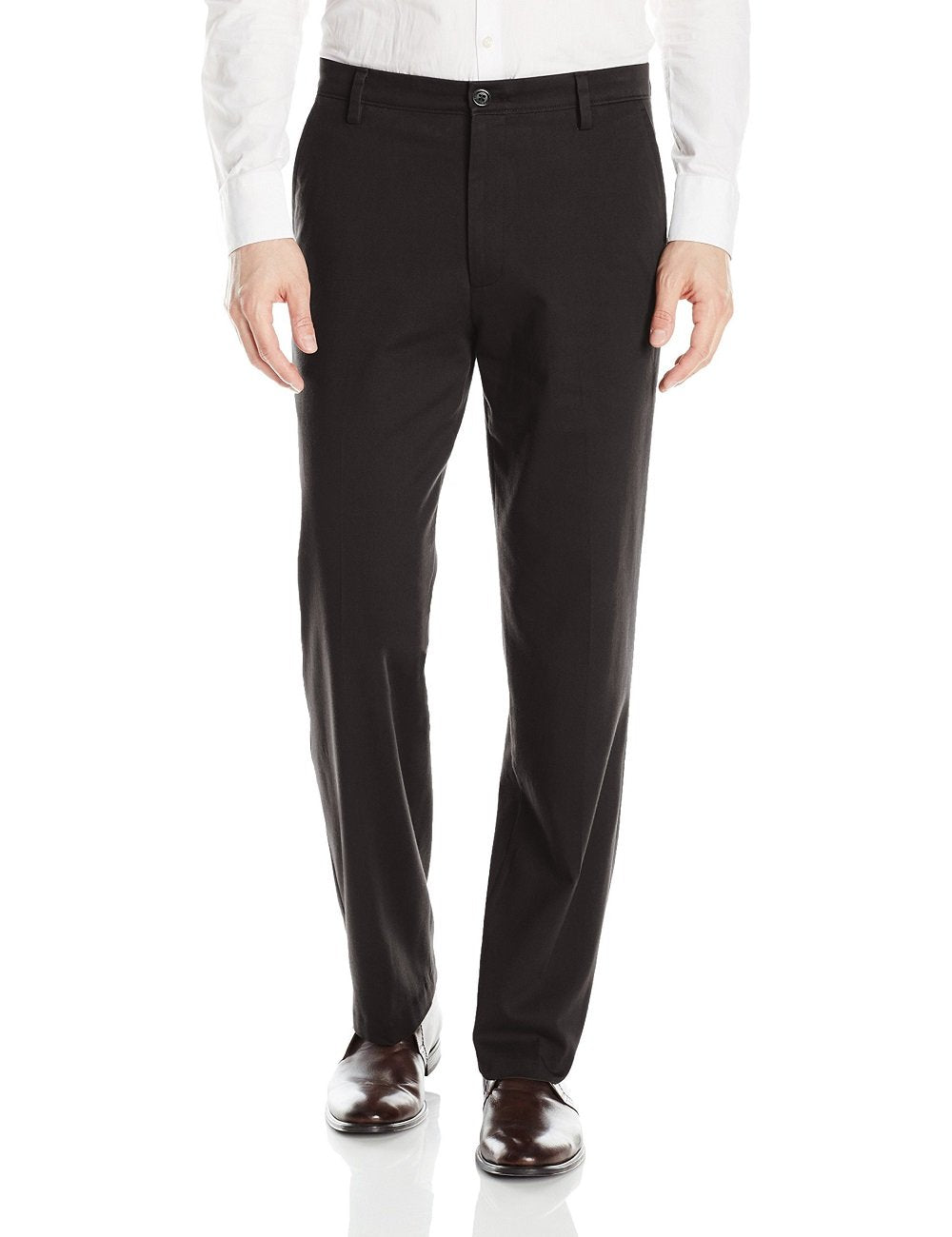 Dockers Men's Classic Fit Easy Khaki Pants (Regular and Big & Tall), Black, 42W x 36L