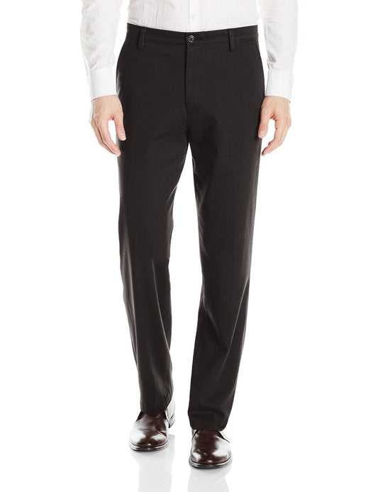 Dockers Men's Classic Fit Easy Khaki Pants (Regular and Big & Tall), Black, 42W x 36L