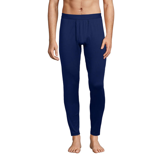 Lands' End Mens Stretch Thermaskin Pant Deep Sea Navy Tall XX-Large