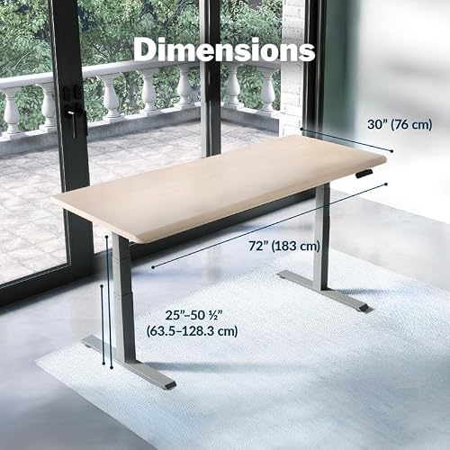 Light Wood Top / Slate Legs