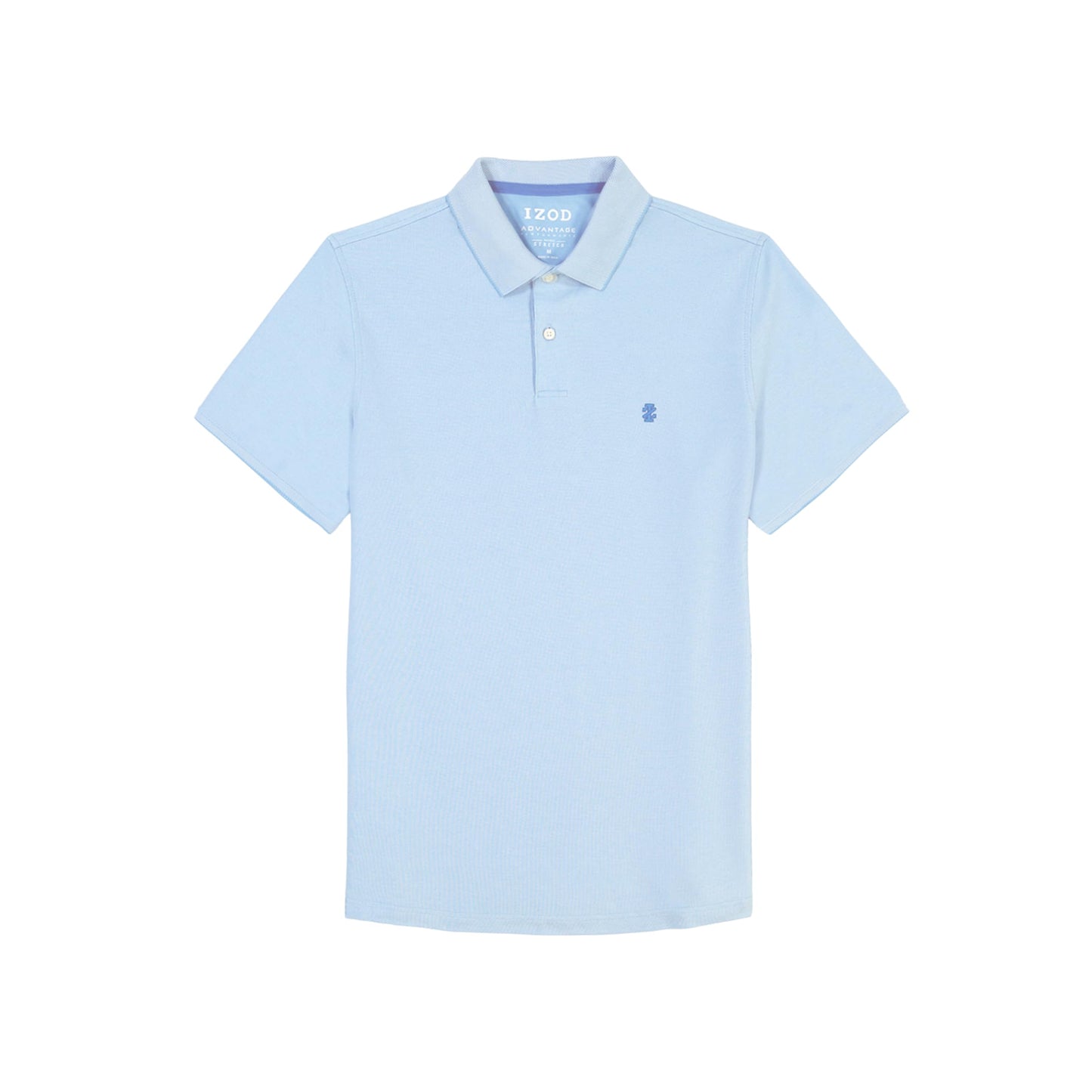 IZOD Men's Big and Tall Advantage Performance Short Sleeve Polo Shirt, Placid Blue