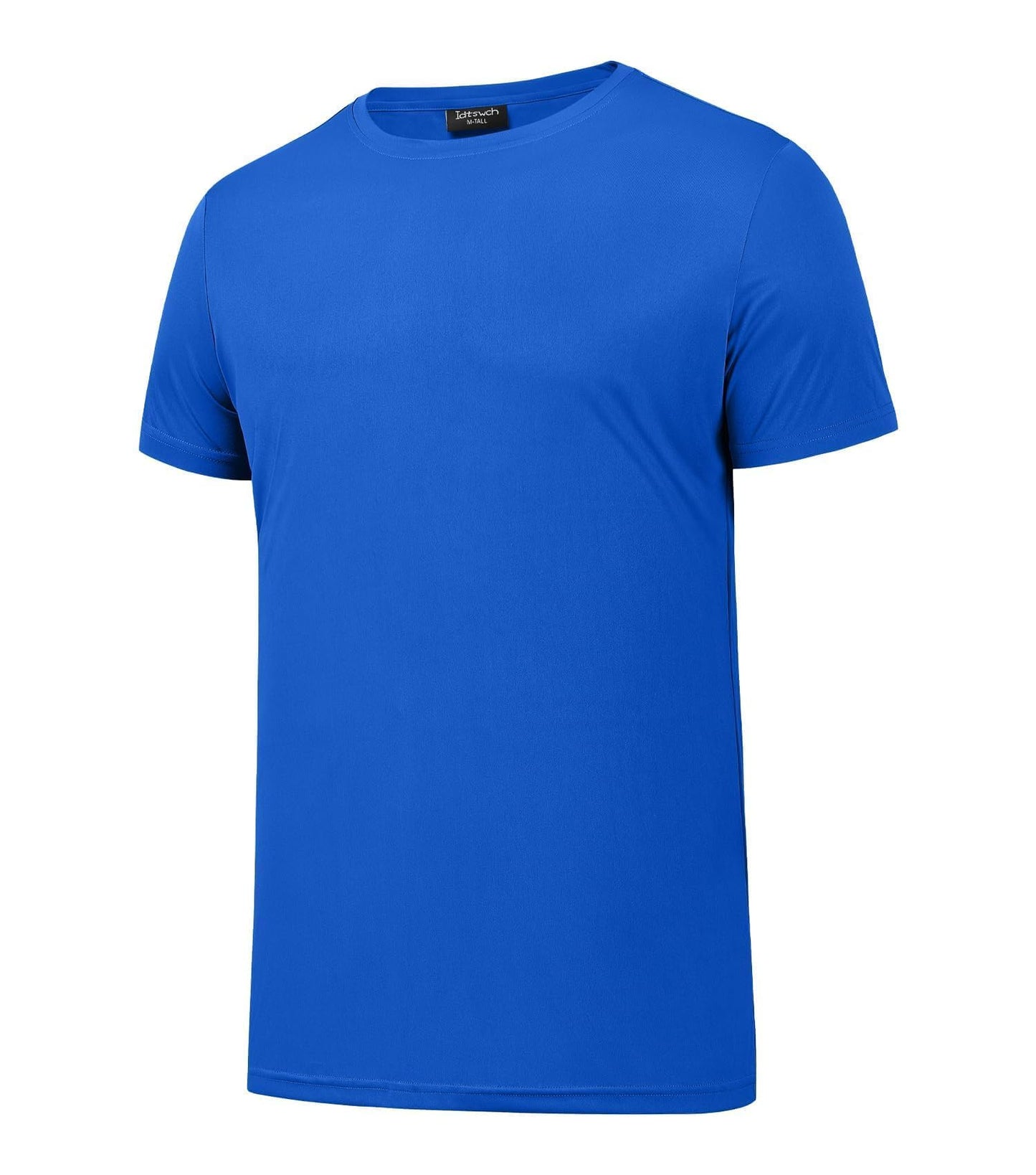 Idtswch Men's Tall T-Shirt Rash Guard UPF 50+ T-Shirt Quick Dry Swim Water Top Tee Short Sleeve Athletic Shirts Royal blue-4XL