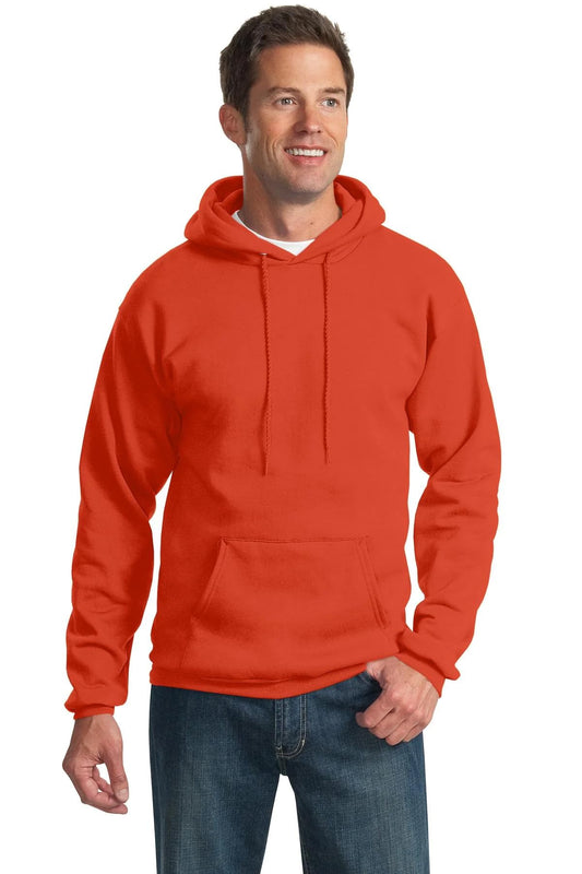 Port & Co TALL Essential Fleece Pullover Hooded Sweatshirt-PC90HT-4XLT-Orange