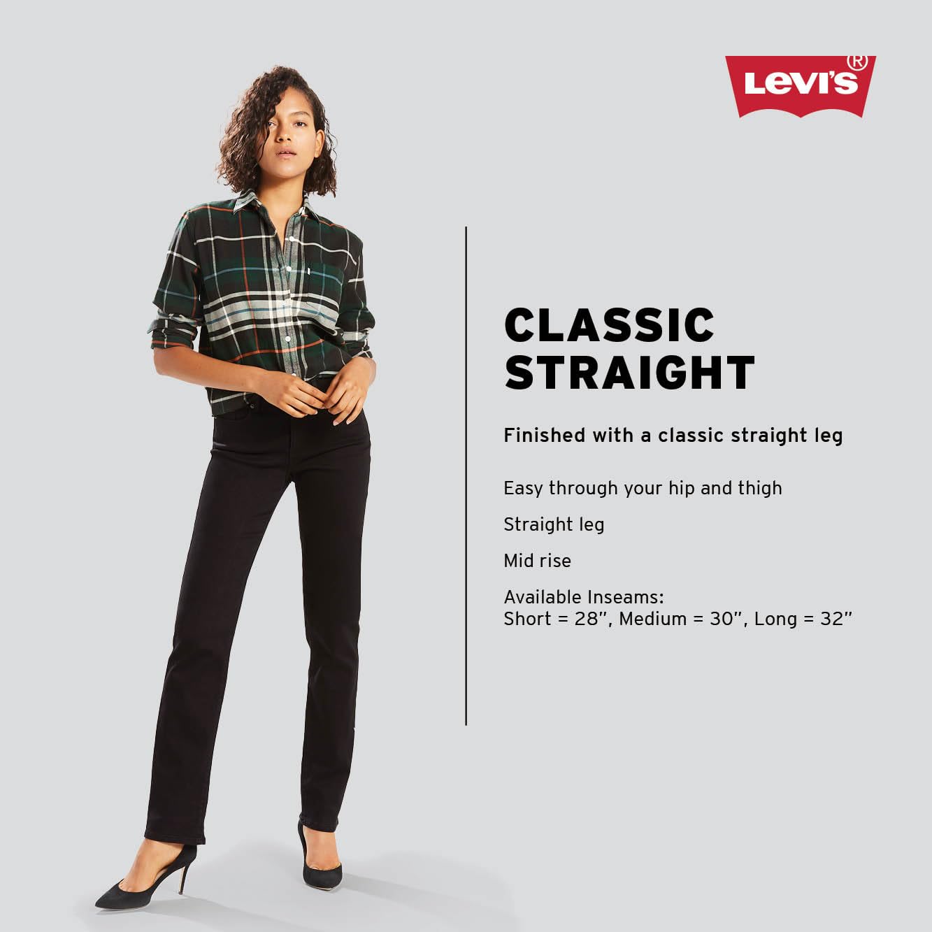 Levi's Women's Classic Straight Jeans (Also Available in Plus), (New) Cave Wall, 32 Regular