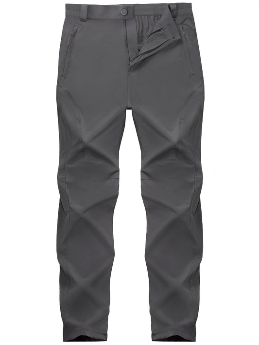 SEVEGO 30"/32"/34"/36" Inseam Men's Tall Hiking Pants Quick Dry Outdoor Waterproof Fishing Cargo Pants with Belt 5 Pockets 38" Dark Gray XXL