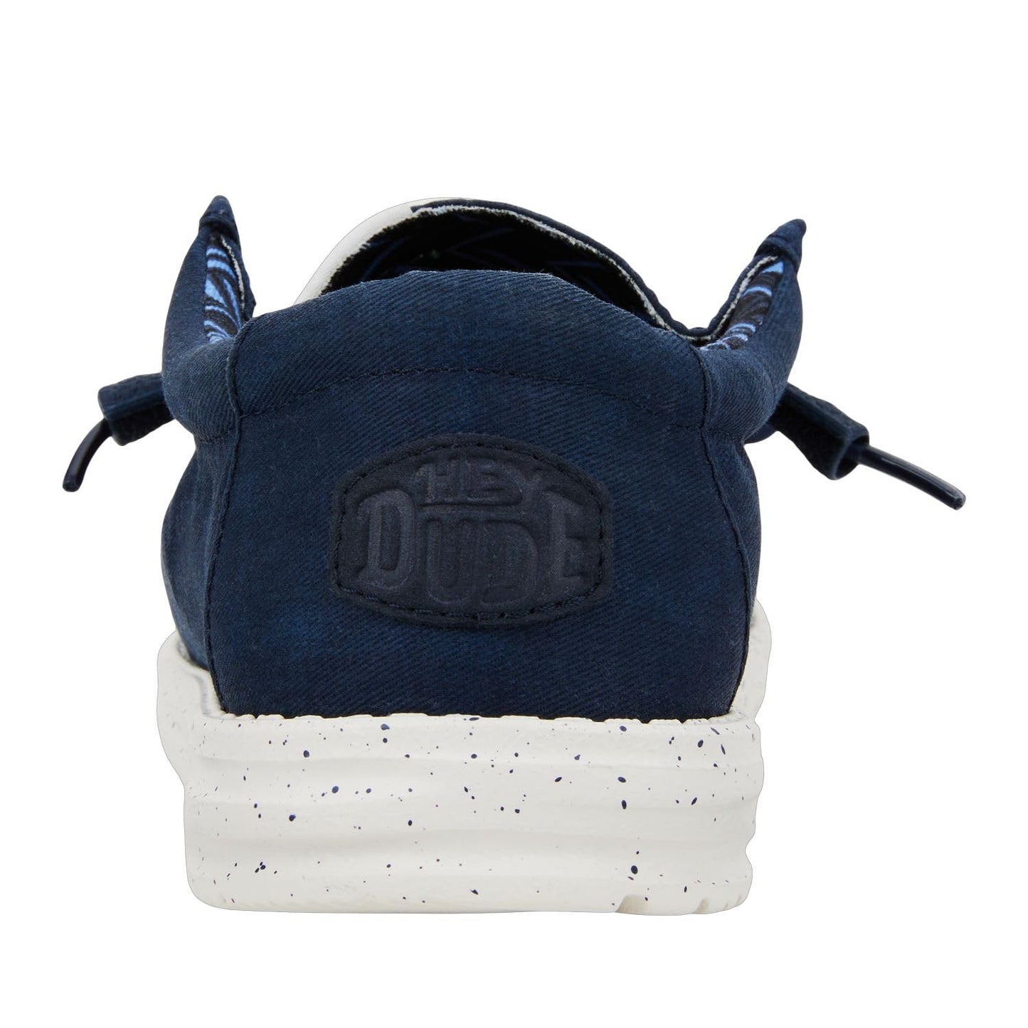 HEYDUDE Men's Wally Stretch Canvas Navy Size 14 | Men's Shoes | Men Slip-on Loafers | Comfortable & Light-Weight