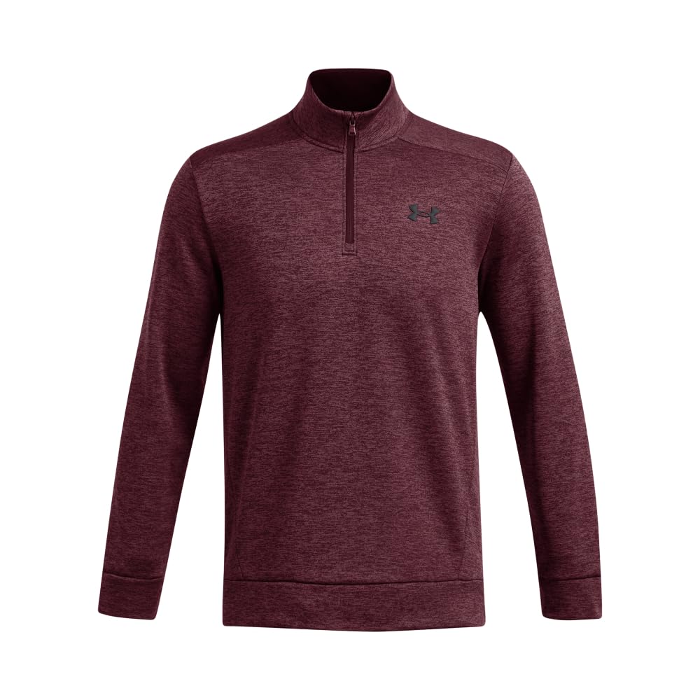 Under Armour Men's Armour Fleece Twist Quarter Zip, (600) Dark Maroon / / Black, 3X-Large