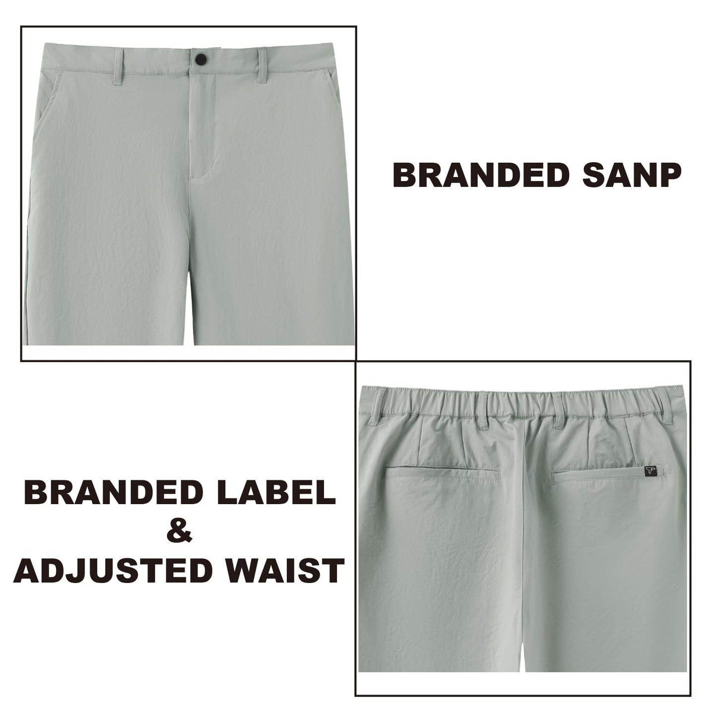 TALL MAXX Tall Men's 36"/38" Inseam Classic-Fit Casual Chino Pants Grey