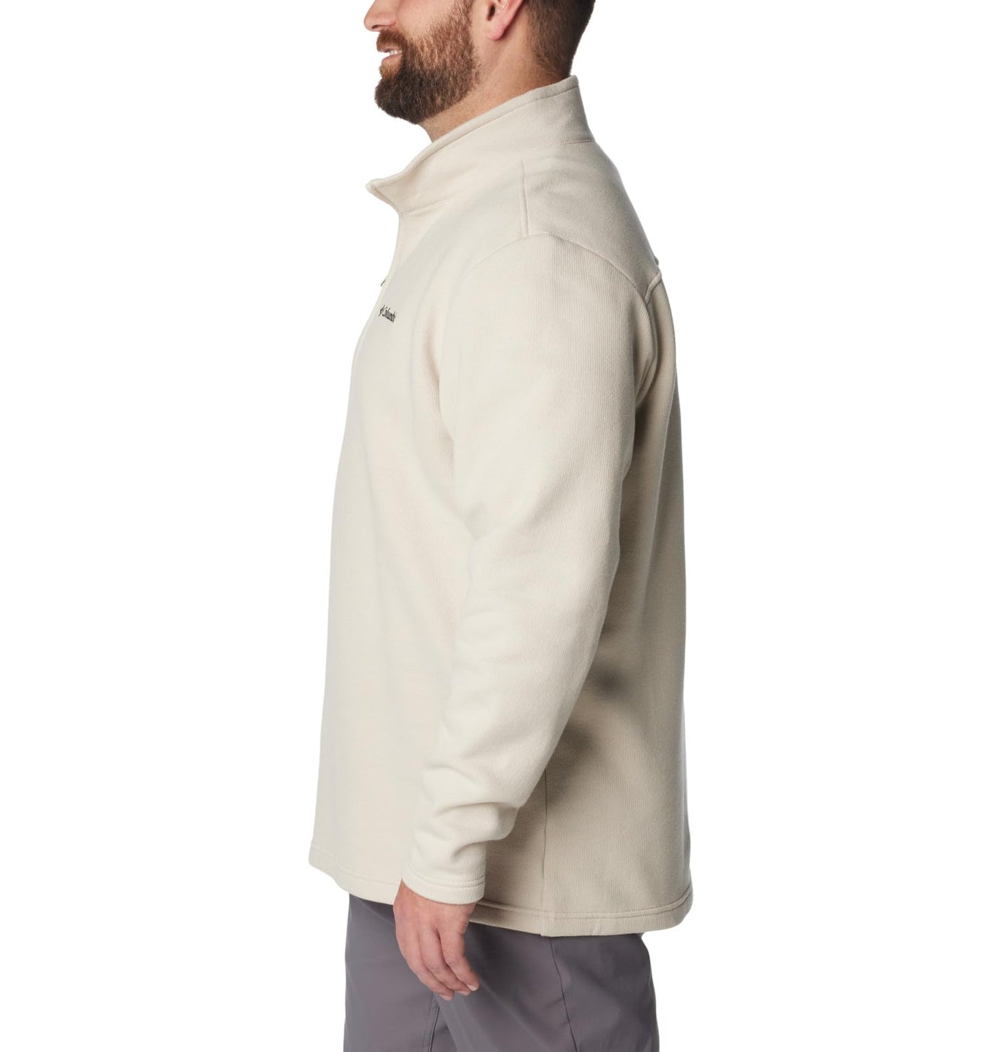 Columbia Men's Great Hart Mountain III Half Zip, Dark Stone Heather, 2X Tall