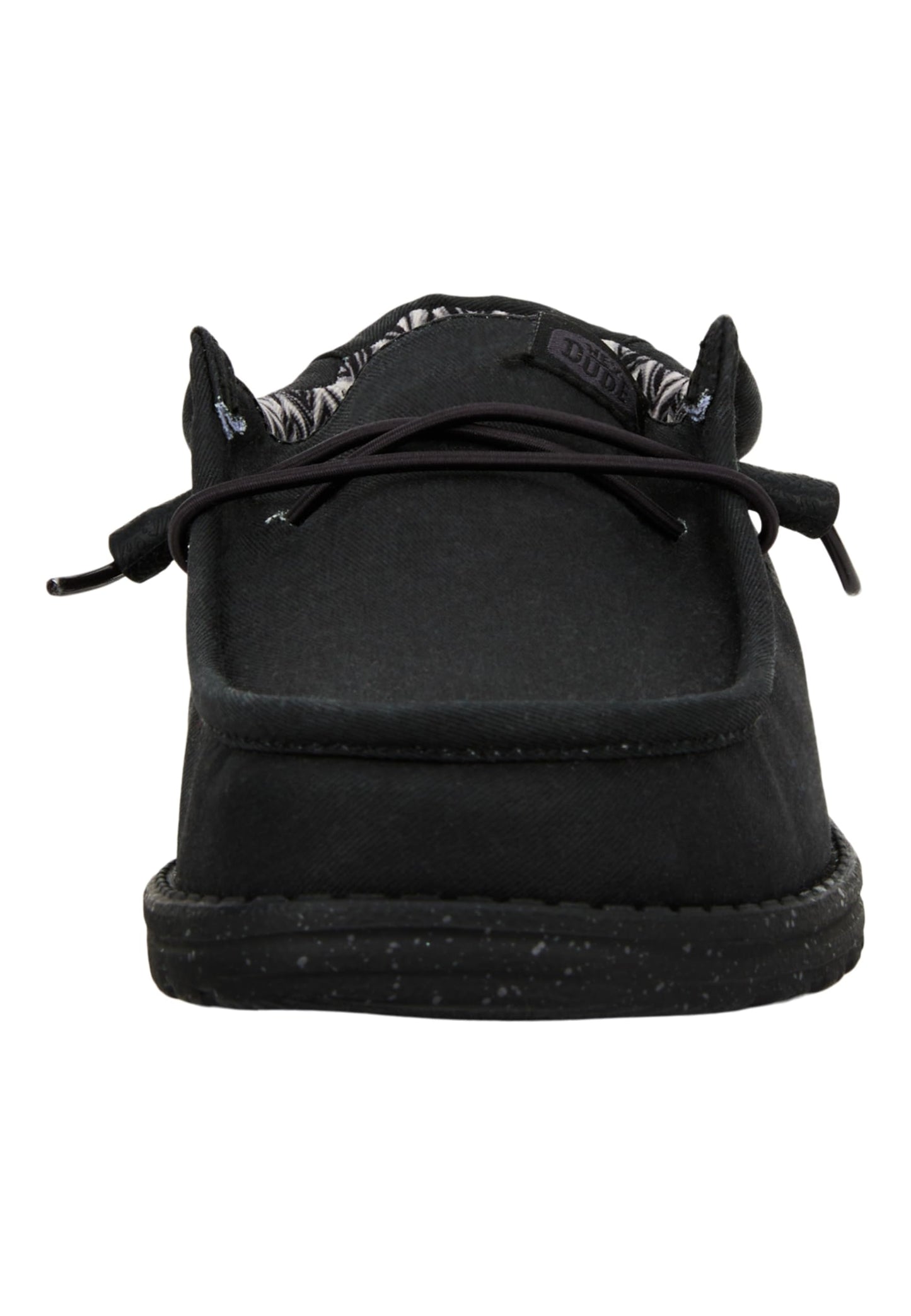 HEYDUDE Men's Wally Stretch Canvas Black/Black Size 14 | Men's Shoes | Men Slip-on Loafers | Comfortable & Light-Weight