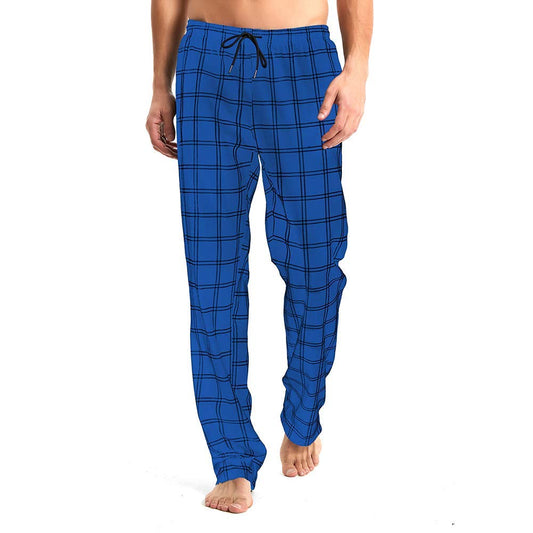 Idtswch Mens Tall Pajama Pants 36" Inseam Plaid Lounge Pants Sleepwear Pajama Bottoms 100% Cotton