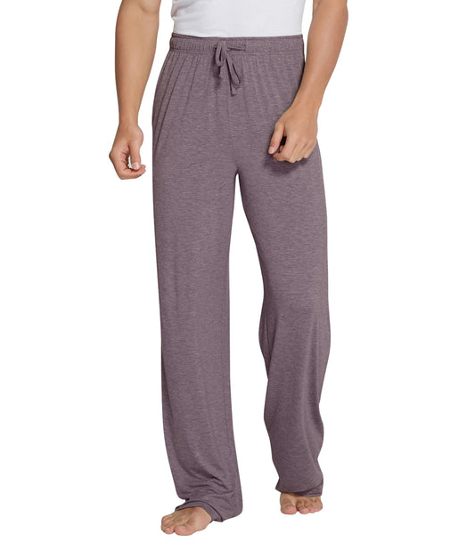 WiWi Bamboo Viscose Pajama Pants for Men Tall Sleep Bottoms Big Warm Long Pj Lightweight Lounge Sweatpants S-XXL, Misty Grey, Small