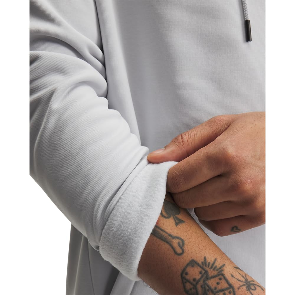 Under Armour Men's Armour Fleece Big Logo Hoodie, (015) Halo Gray / / Steel, Large Tall